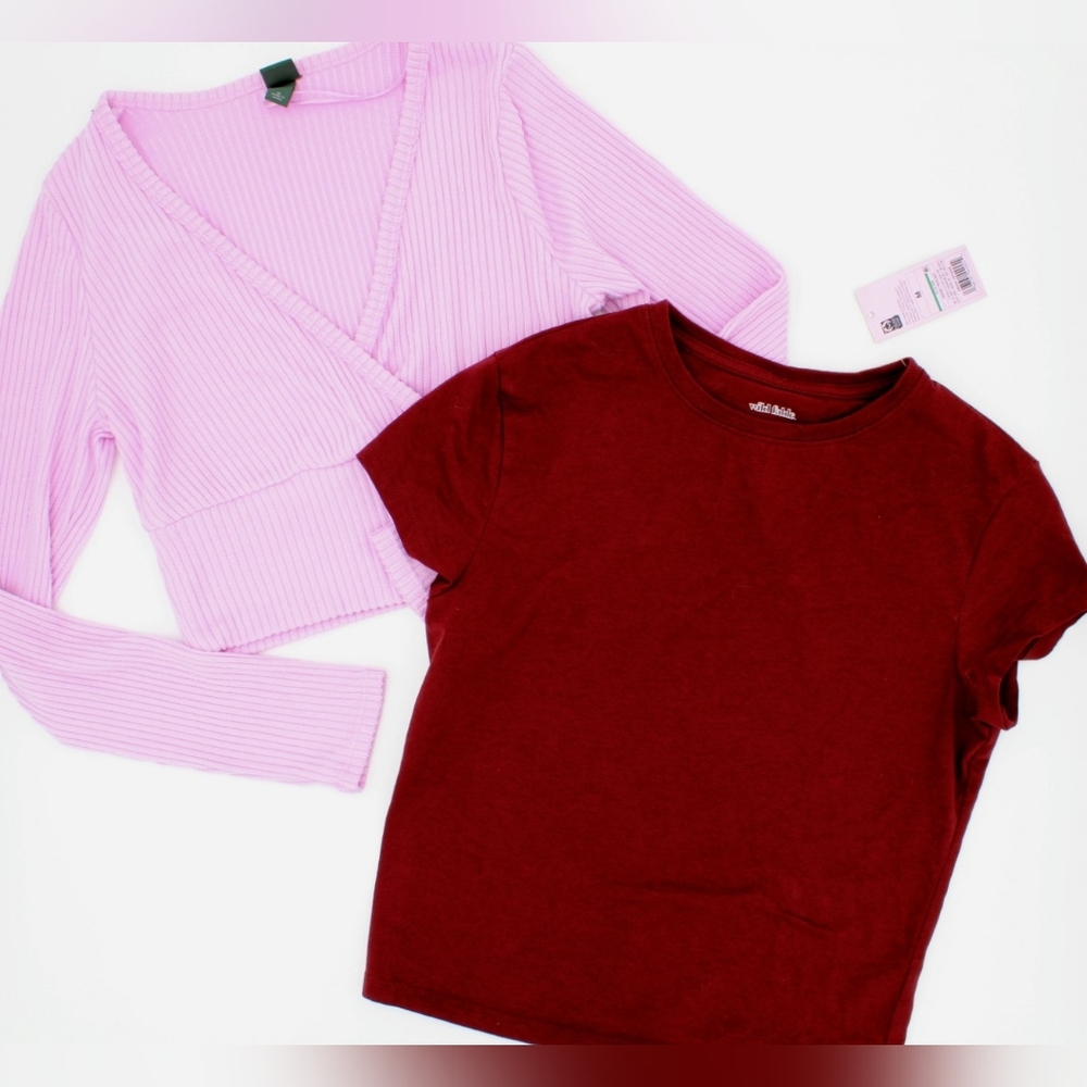 2pc Wild Fable Crop Top Bundle – Size M